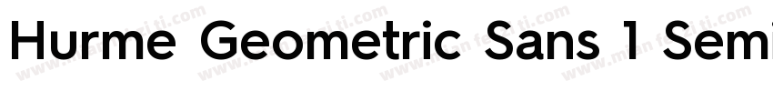 Hurme Geometric Sans 1 SemiBold字体转换